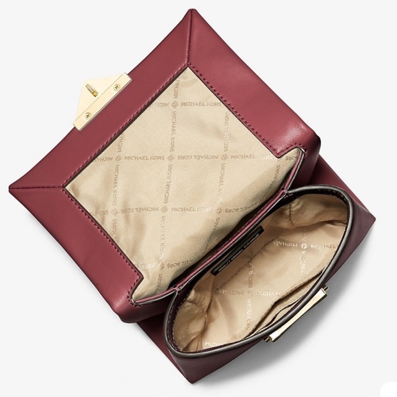 Michael Kors Cece Small Shoulder Bag Dark Cherry (NWT) - Picture 11 of 13